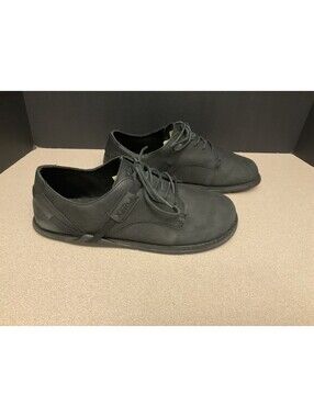 Mens Xero Shoes Alston Nubuck Leather Dress Black Barefoot Minimalist. Size 11W.